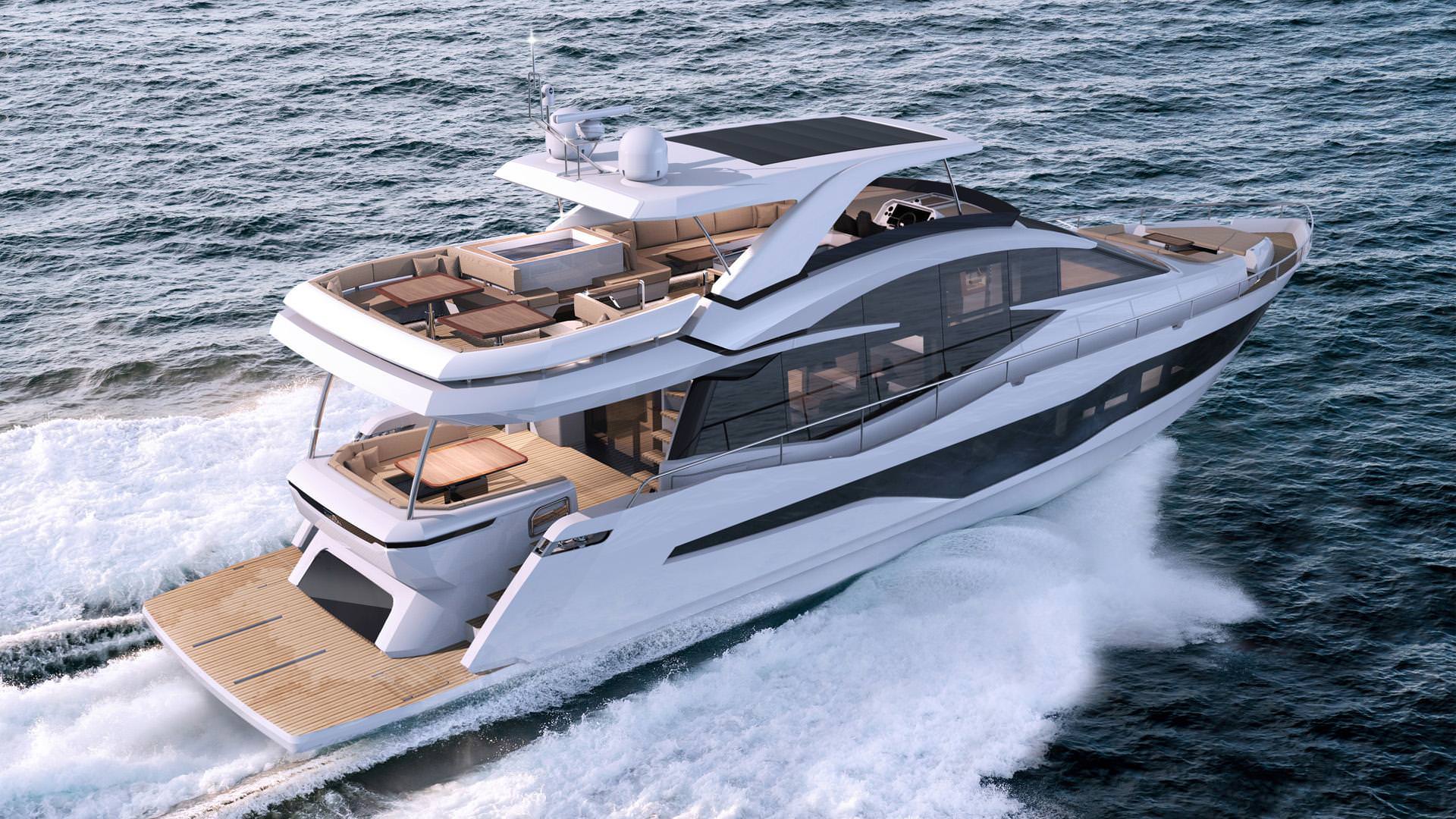波兰品牌卡帝尔（Galeon）800Fly游艇介绍