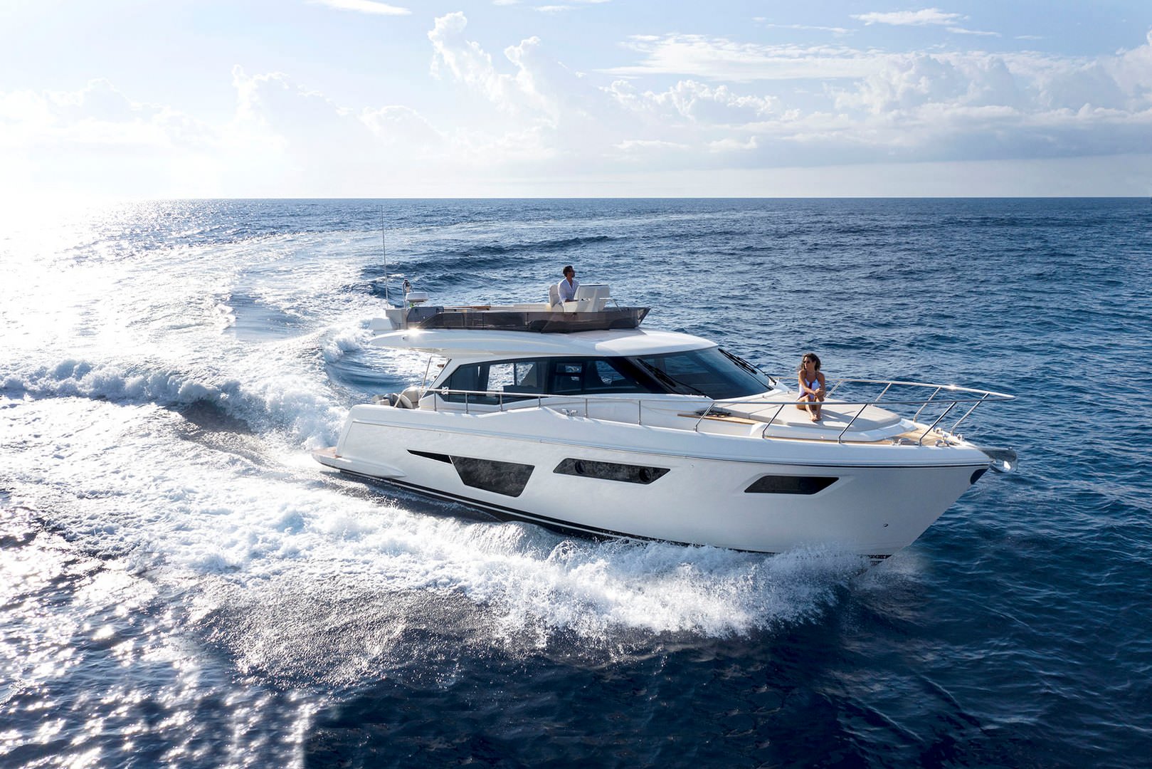进口游艇品牌法拉帝(Ferretti)500飞桥游艇，附图片
