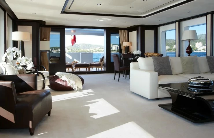 斐帝星（Feadship）Helix豪华游艇舱内沙龙