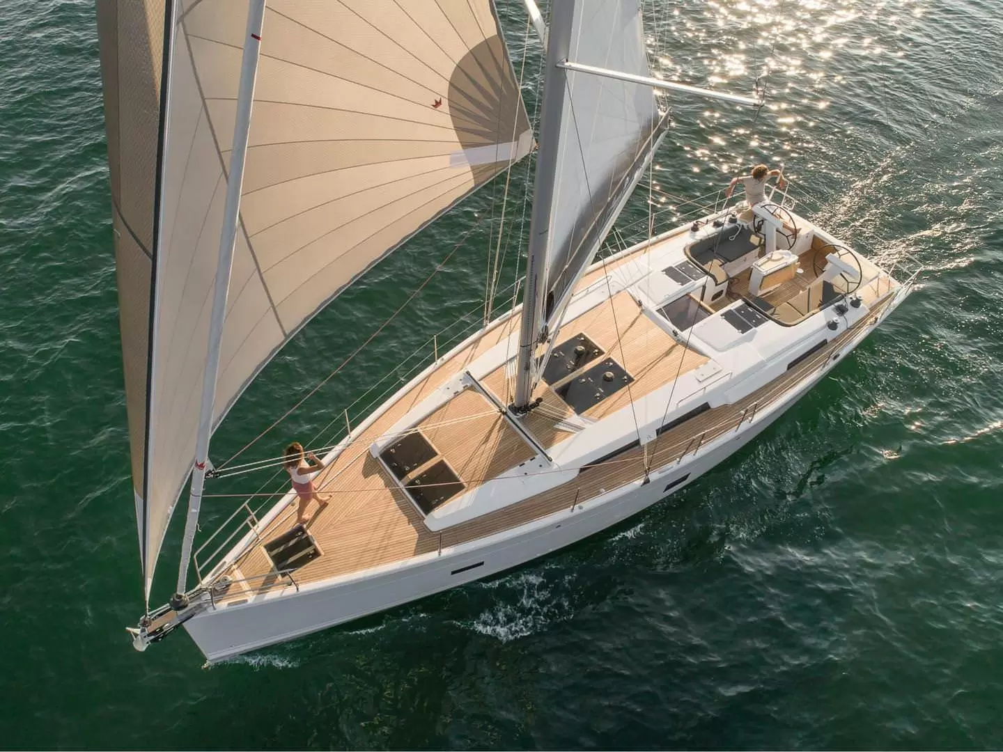 德国14米的汉斯（Hanse）458帆船游艇