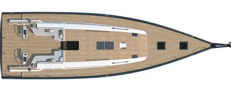 17米博纳多（Beneteau）锋仕53帆船游艇布局图1
