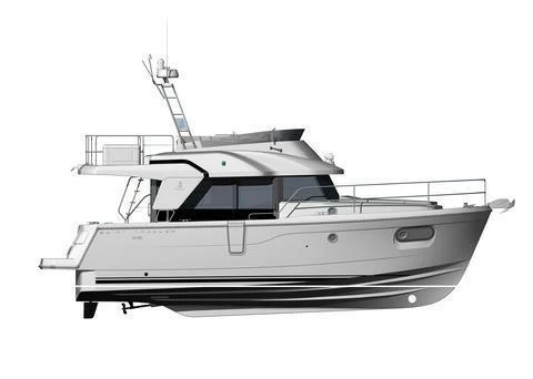 370万元博纳多(Beneteau)思乐35飞桥游艇布局图