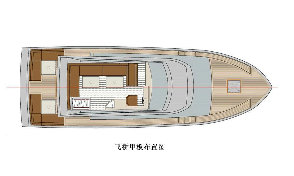 爱莱格(Allegro)Raider45豪华游艇飞桥布局图