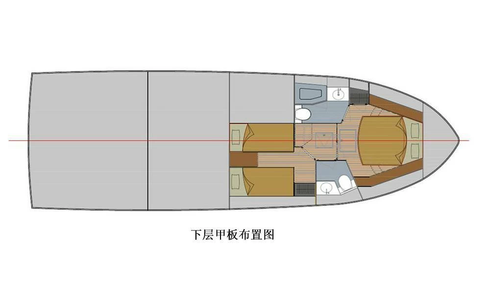 爱莱格(Allegro)Raider45豪华游艇布局图