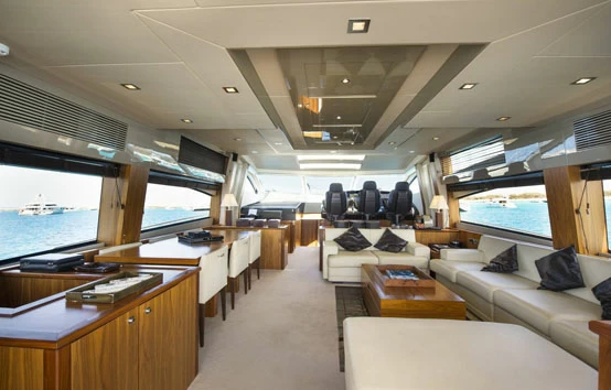 26米的圣汐(Sunseeker)Predator84飞桥游艇沙龙