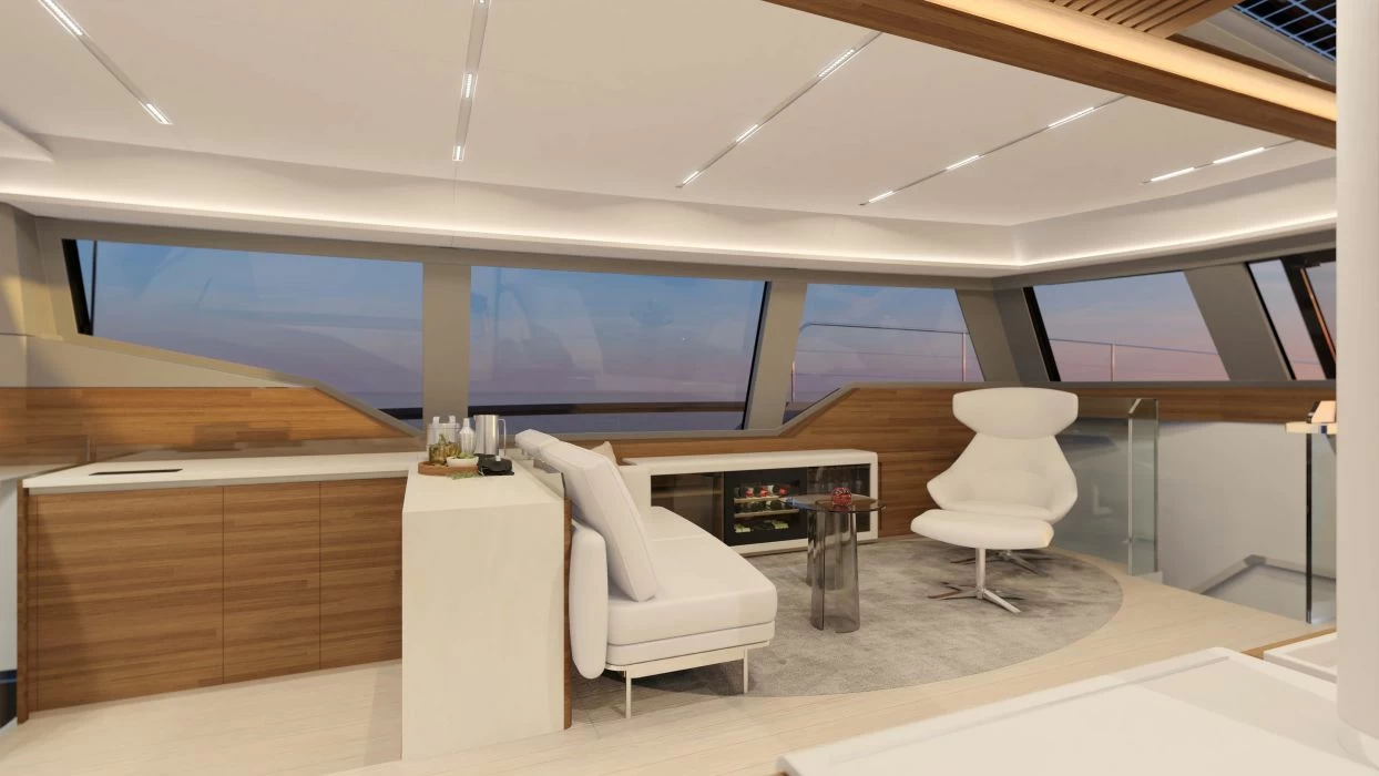 24米枫丹白露（Fountaine Pajot）80双体帆船沙发