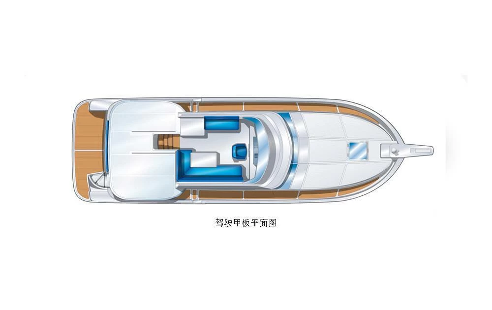 13米国产爱莱格（Allegro）TSD40私人游艇布局图1