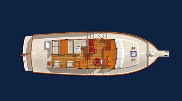 14米美斯(Maxi)RP40中型私人游艇布局图1