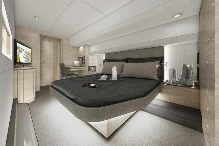 14米枫丹白露(Fountaine Pajot)MY6双体游艇主卧