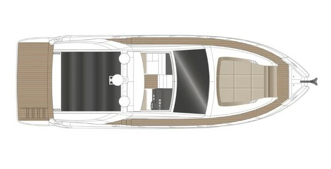 13米的西莱（Sealine）S430二手游艇布局图1