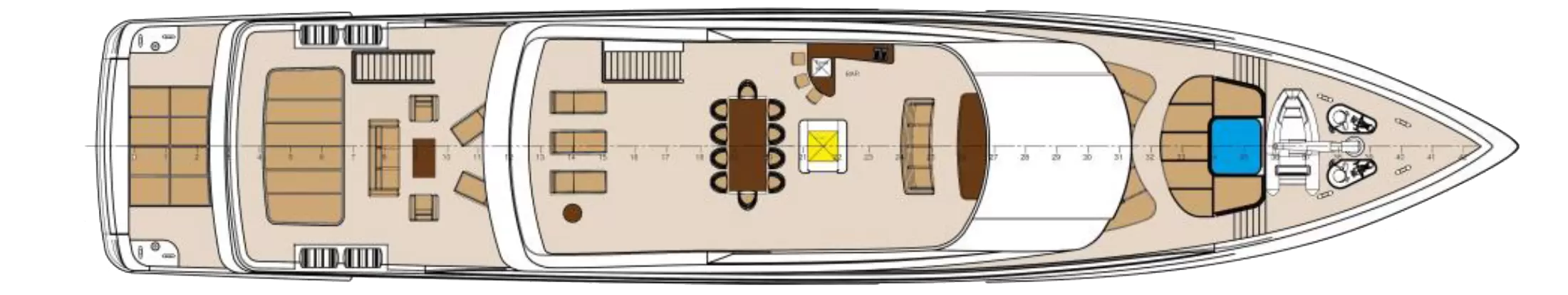 东海(Kingship)Ocean SUV90运动游艇布局图1