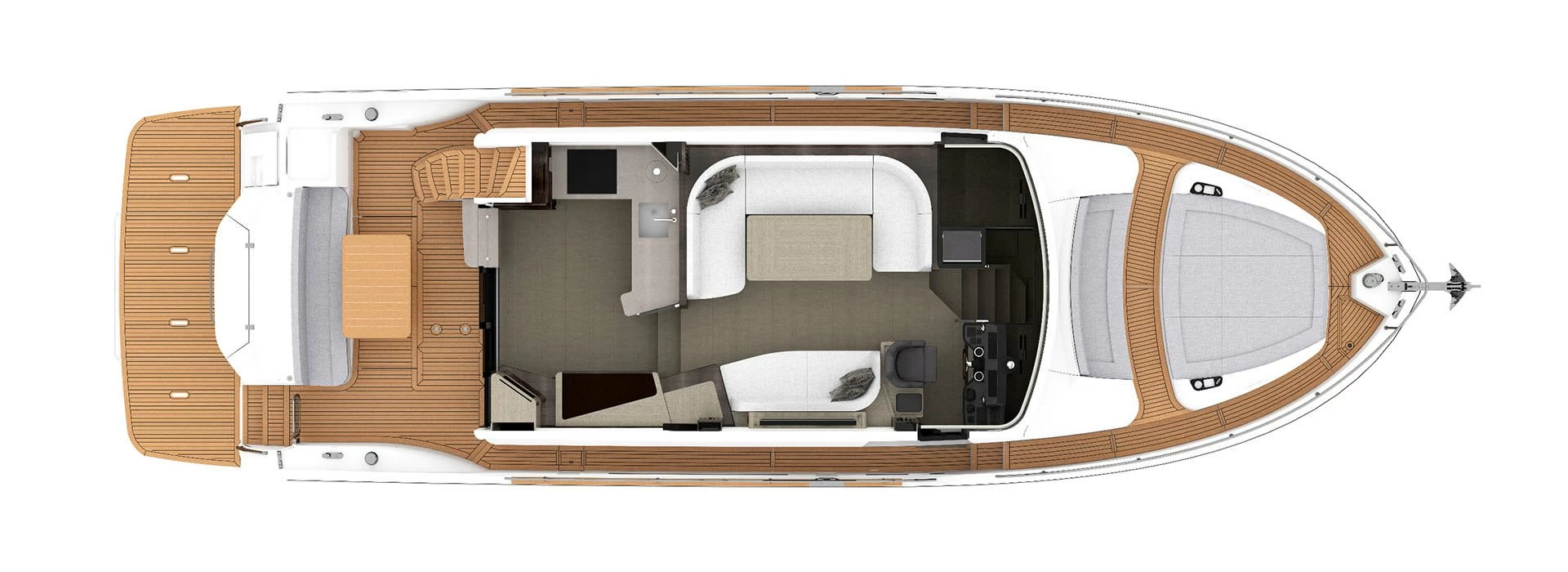 雅舶仕（Absolute）Navetta52游艇布局图1