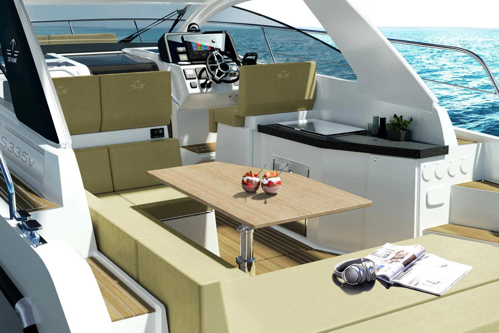 西莱（Sealine）S335V开放式运动游艇沙龙