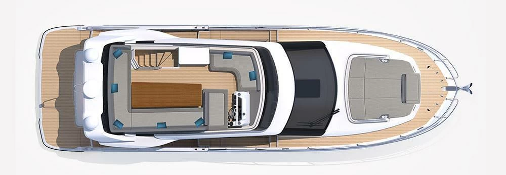 卡帝尔(Galeon)440飞桥游艇布局图1