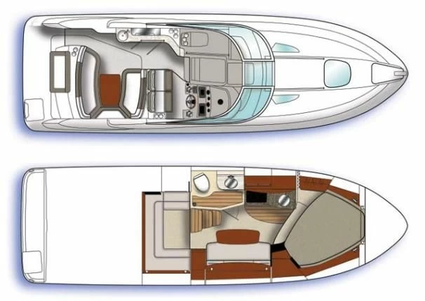 希瑞(SeaRay)310Sundance运动游艇布局图