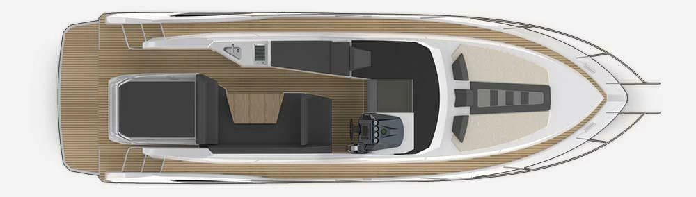 卡帝尔(Galeon)305HTS小型运动游艇布局图1