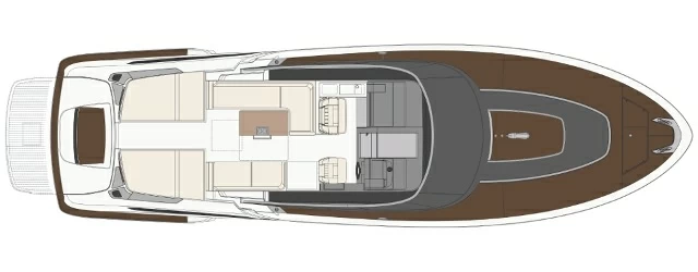 丽娃(Riva)48Dolceriva运动快艇布局图
