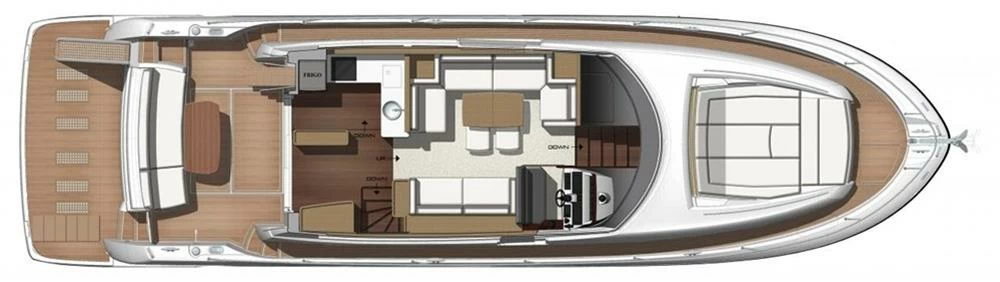 18米沛海驰（Prestige）560S二手运动游艇设计图