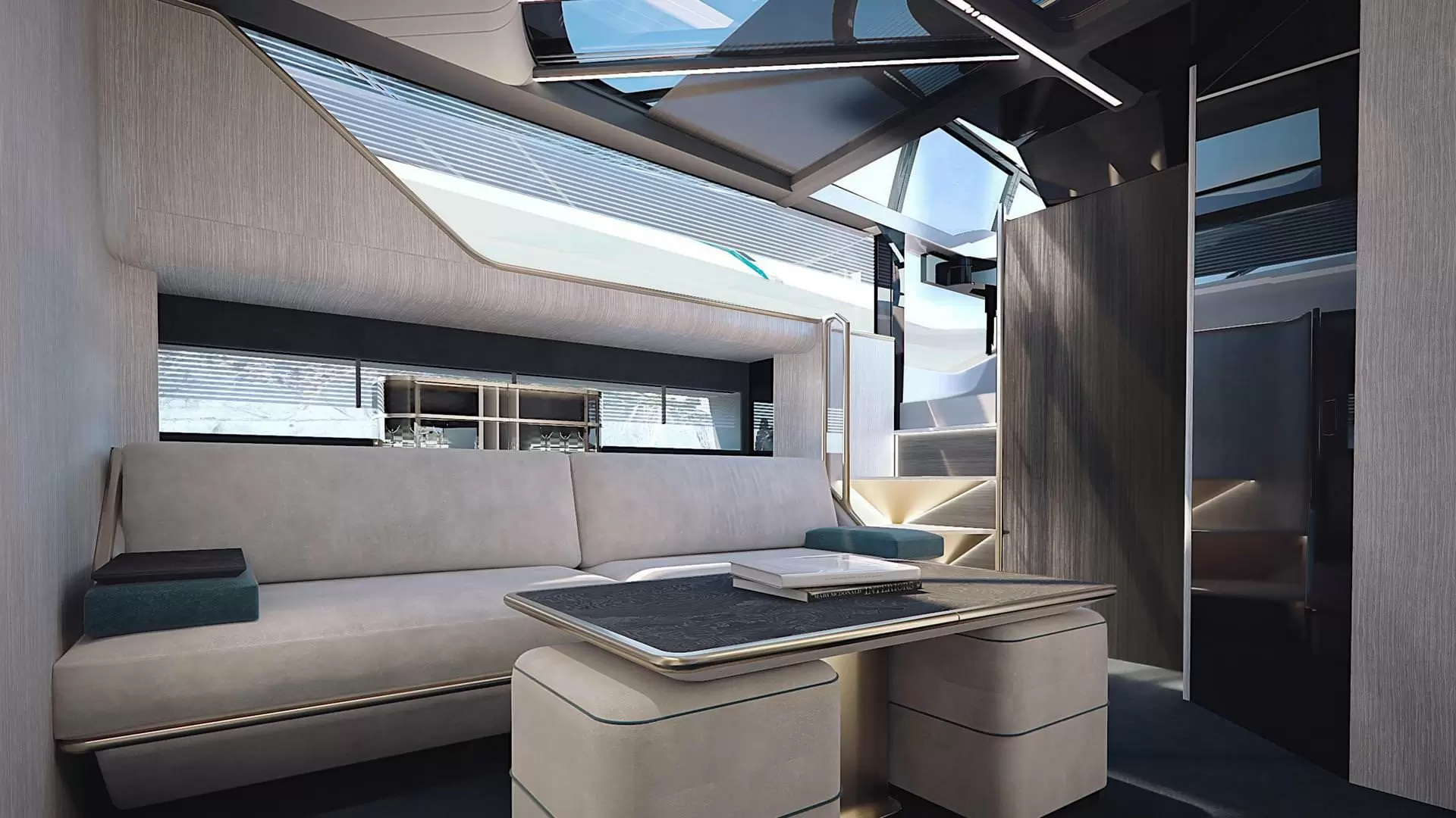 圣汐克(Sunseeker)Superhawk55豪华运动游艇沙发