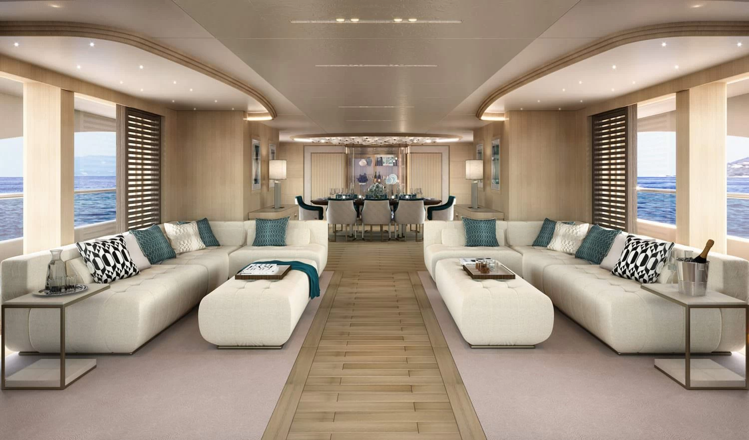 贝尼蒂（Benetti）B.Now 50M超级游艇沙龙区