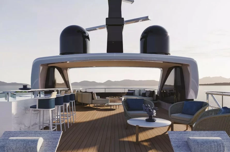 贝尼蒂(Benetti)B.Century 75M旗舰探险游艇飞桥区