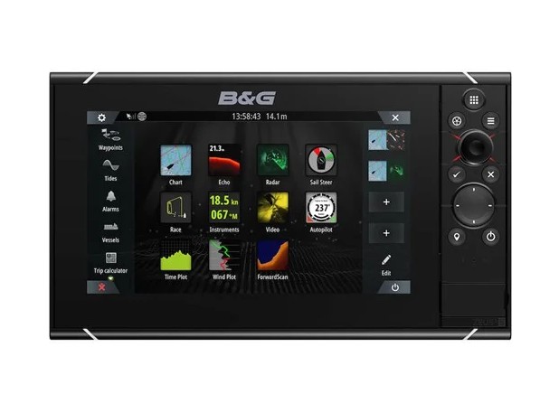 B&G Zeus® 3S 9英寸电子海图仪(带C-MAP地图)