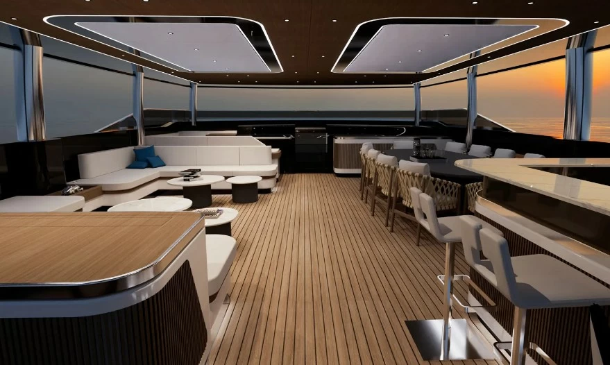 GX Superyachts发布GX42内部渲染图